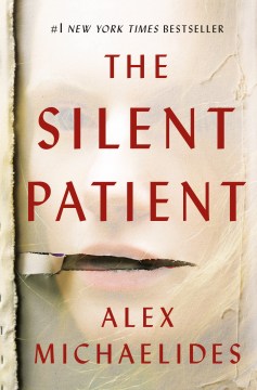 A book cover of "The Silent Patient" by Alex Michaelides, featuring a striking design that evokes mystery and intrigue.